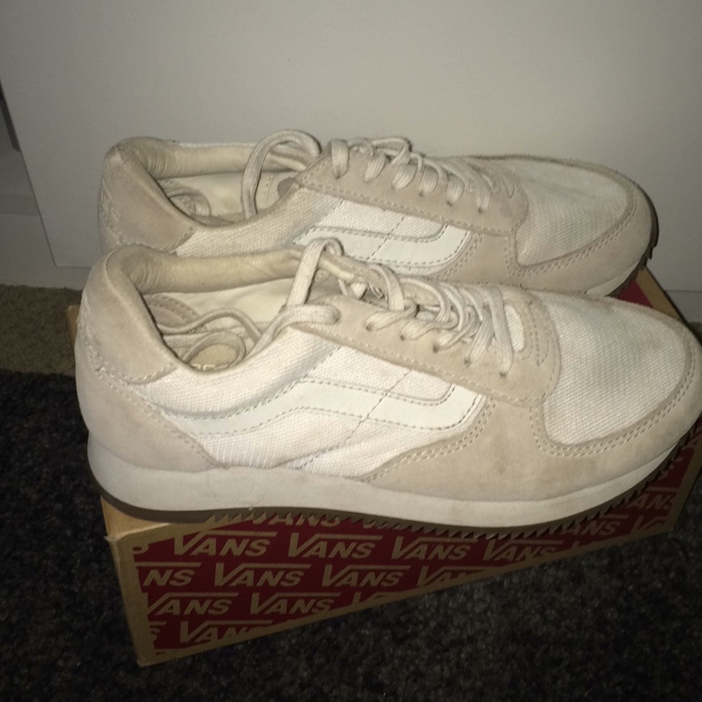 White ultra cush vans